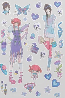 Наклейки "Anime girl fourth"