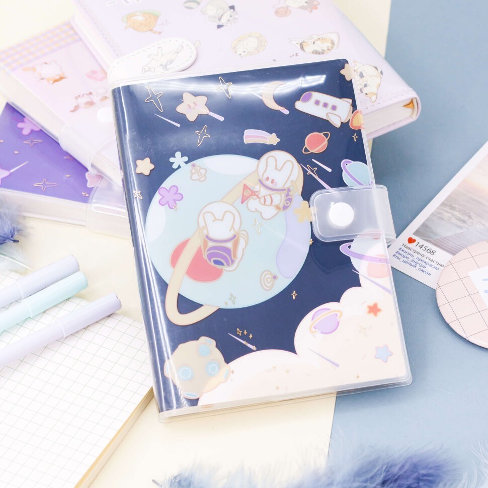 Блокнот "Space hare" big planet, black