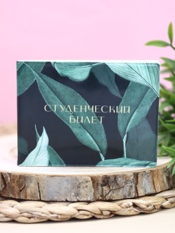 Обложка для студенческого «Tropical leaves»