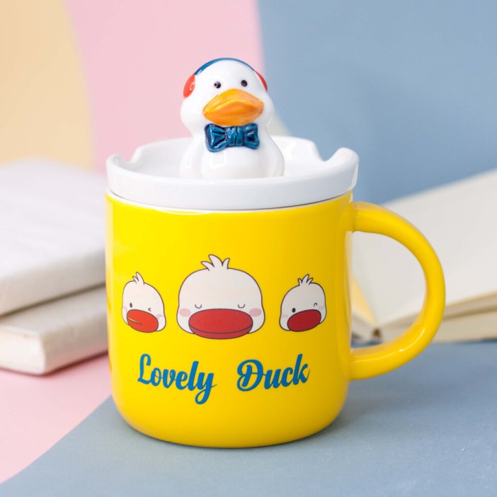 Кружка "Cute duck", yellow (400 ml) 