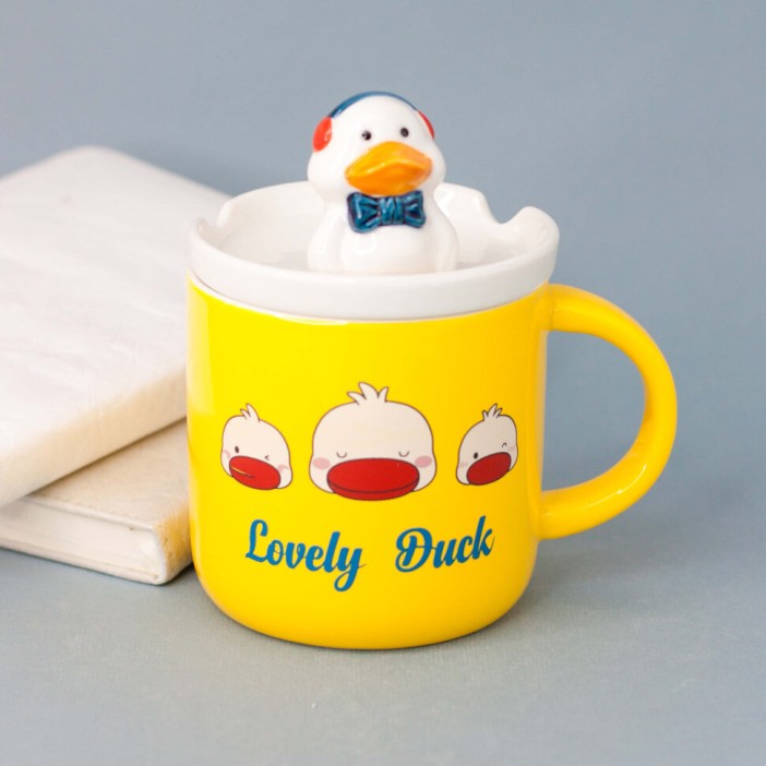 Кружка "Cute duck", yellow (400 ml) 
