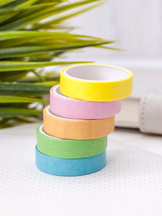 Набор декоративного скотча &quot;Multicolor tone&quot;, rainbow, mix 