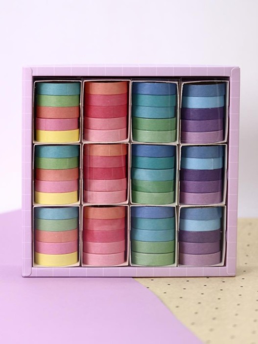 Набор декоративного скотча &quot;Multicolor tone&quot;, rainbow, mix 