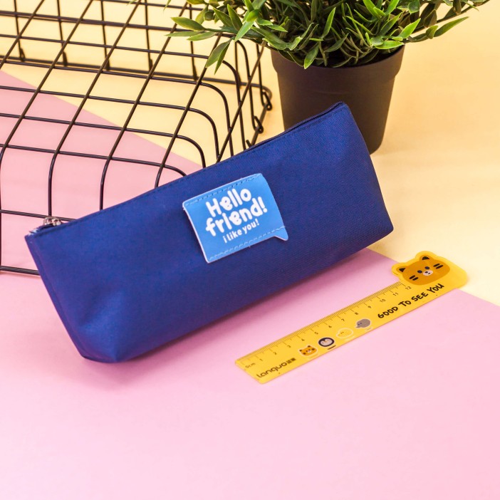 Пенал "Ruler animals", dark blue 