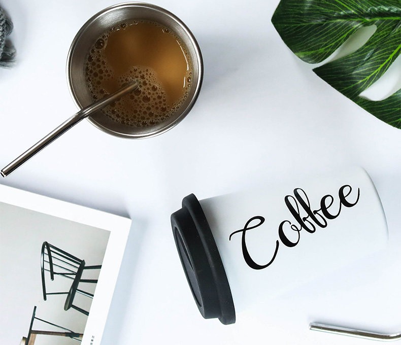 Кружка для напитков &quot;Coffee&quot; white 