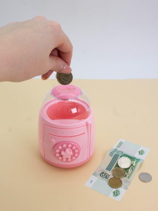 Копилка-сейф &quot;Star bank&quot;, pink (13x11 см) 