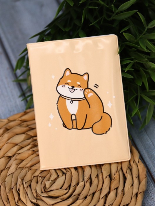 Обложка для паспорта Аниме «Shiba inu», плотность 560 мкм 