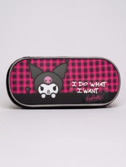 Пенал корпусный овальный "Kuromi. I do what I want", (21*8,5*5 см)