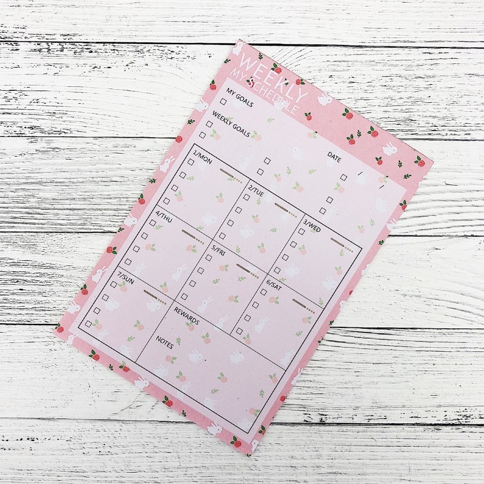 38294 "Weekly my schedule" Hare
