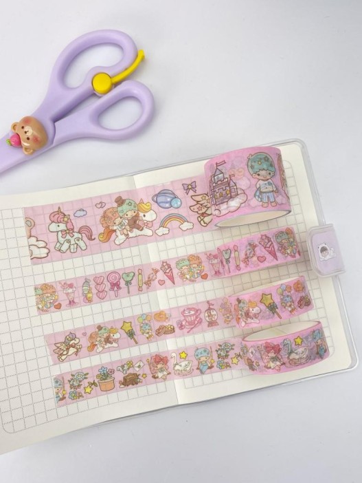 Набор декоративного скотча 4 шт. &quot;Cute ballon&quot; pink 