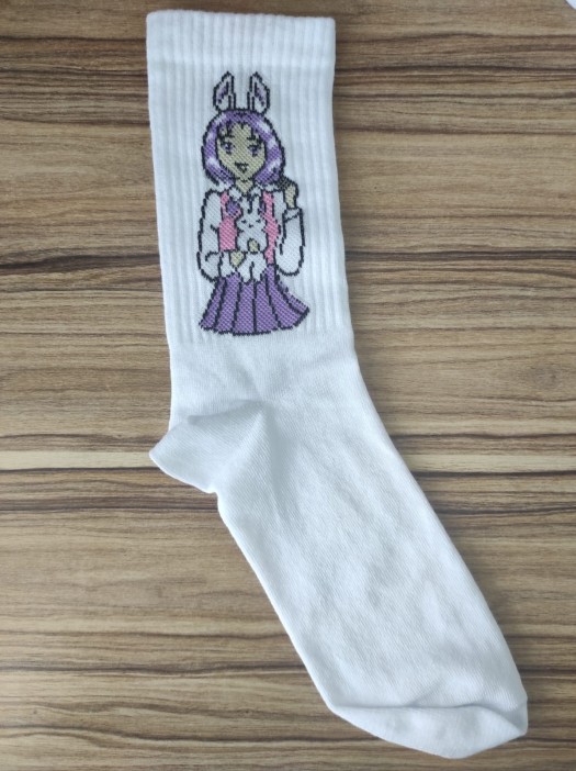 Носки женские "Love bunny girl", р. 35-40, белый 