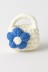 Сумочка для наушников "Flower power", white-blue (11.5*9.5 см)