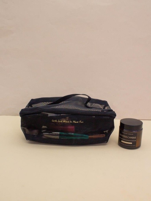 Косметичка - органайзер &quot;Netting&quot; black, 23*13,5*7 см 