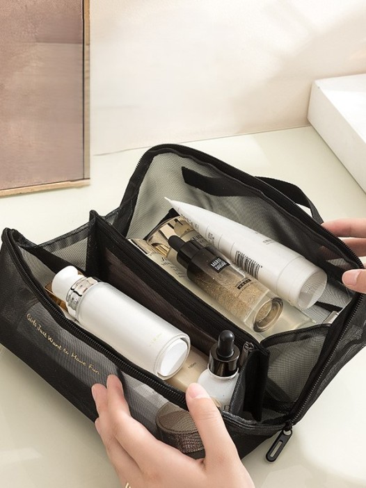 Косметичка - органайзер &quot;Netting&quot; black, 23*13,5*7 см 