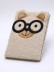 Блокнот плюшевый «Bear with glasses» (21,5*14,5 см)