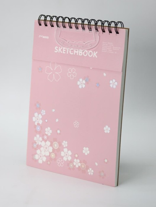 Скетчбук (B5) "Nice flowers", pink (18*25) 30 л. 130 г/м