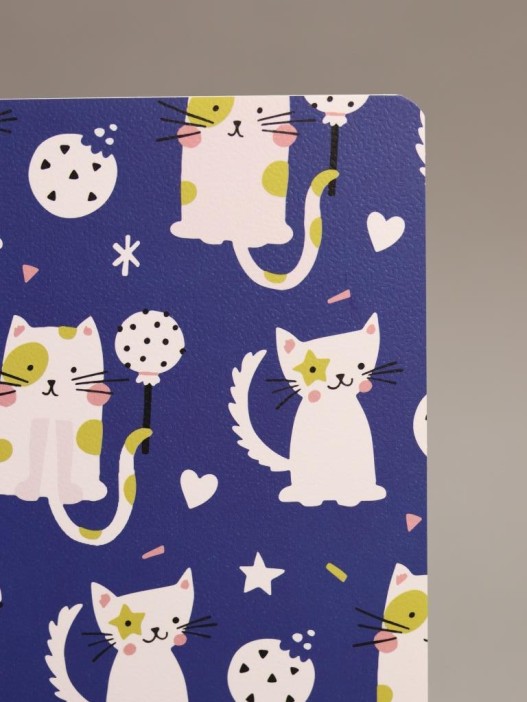 Блокнот (А5) "Fashion cats", blue (14.5*21)