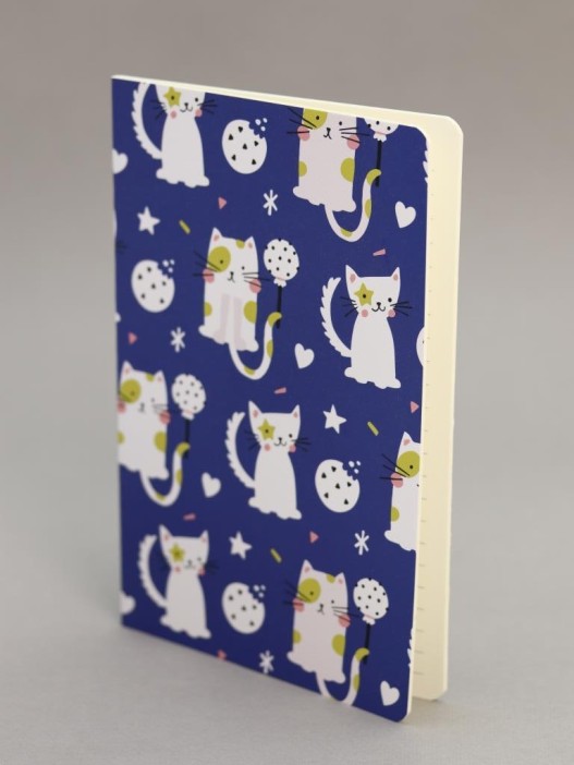 Блокнот (А5) "Fashion cats", blue (14.5*21)