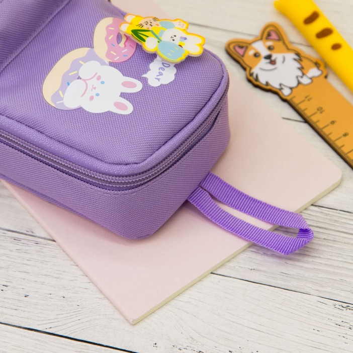 Пенал "Happy lucky", purple 