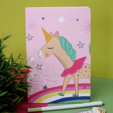 Тетрадь (A5) «Magic unicorn», pink (13,5*20,5)