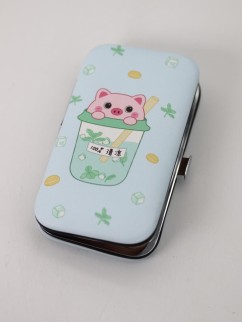 Маникюрный набор &quot;Pig cocktail&quot;, blue