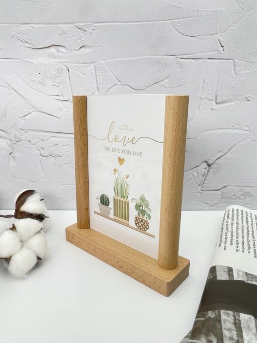 Фоторамка «Love the life you live», дерево (10*15 см) 