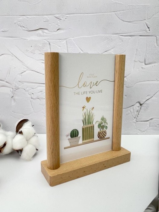 Фоторамка «Love the life you live», дерево (10*15 см) 