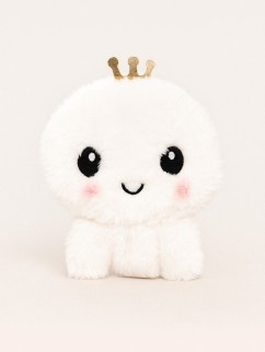 Кошелёк плюшевый "White octopus", white (10*12 см)