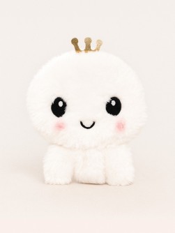 Кошелёк плюшевый "White octopus", white (10*12 см)