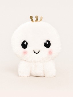 Кошелёк плюшевый "White octopus", white (10*12 см)