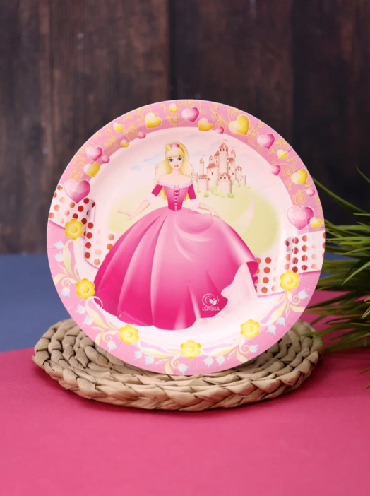 Набор бумажных тарелок 6 шт. &quot;Принцесса&quot; (180 мм) 