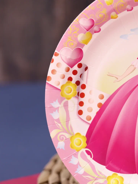 Набор бумажных тарелок 6 шт. &quot;Принцесса&quot; (180 мм) 