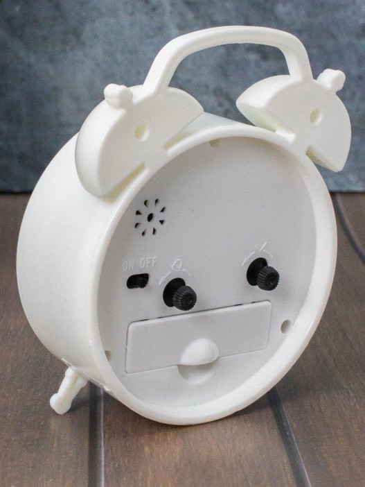 Часы-будильник «Milota», white (12,5х9 см) 