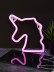 Неоновый подвесной ночник «The unicorn dreams», USB, розовое свечение (22*19 см) 