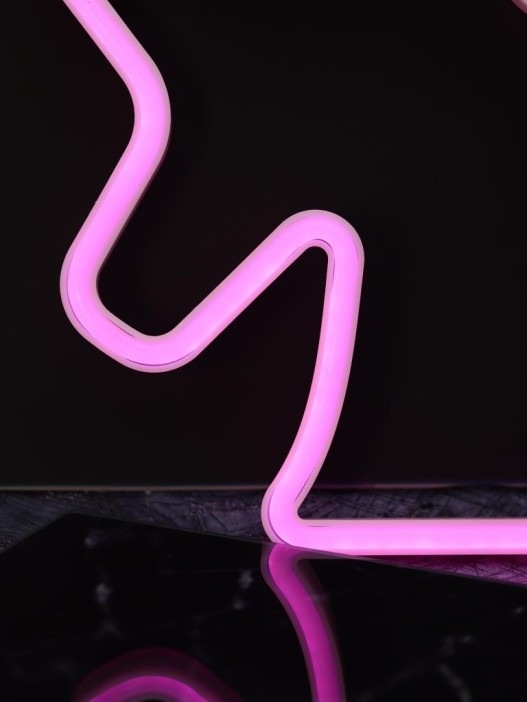 Неоновый подвесной ночник «The unicorn dreams», USB, розовое свечение (22*19 см) 