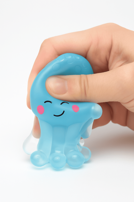 Мялка - антистресс «Cute octopus», blue 