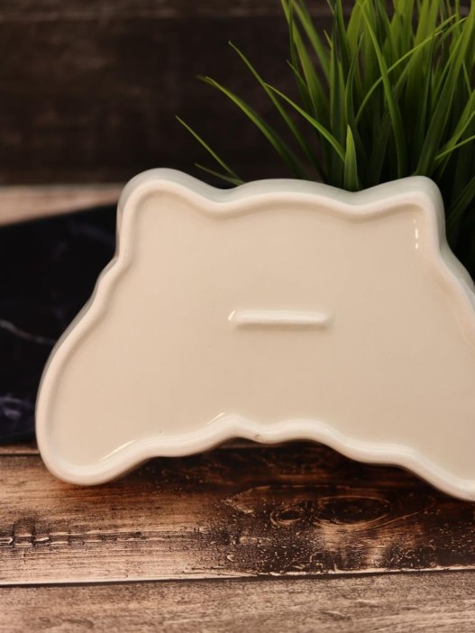 Тарелка керамическая iLikeGift «Funny croissant», 20,3х13х2,5 см 