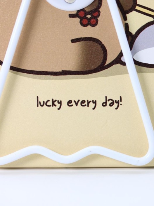 Зеркало настольное "Capybara is happy one", желтое, 12*15,6 см 