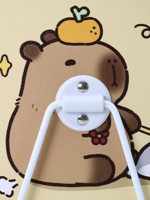 Зеркало настольное "Capybara is happy one", желтое, 12*15,6 см 