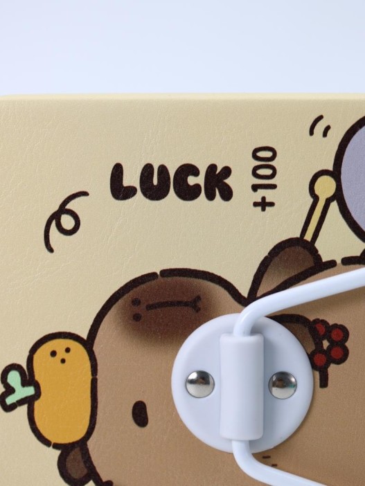 Зеркало настольное "Capybara is happy one", желтое, 12*15,6 см 