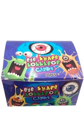Карамель на неоновой палочке &quot;Глаз&quot; Eye Shape Lollipop, 30 шт. 