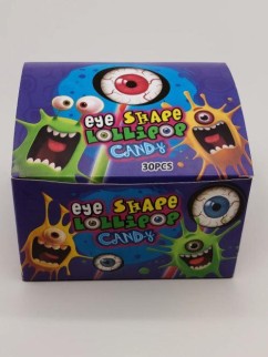 Карамель на неоновой палочке &quot;Глаз&quot; Eye Shape Lollipop, 30 шт.