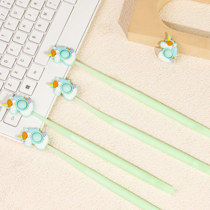 Ручка-прикол гелевая POP IT &quot;Единорожка&quot; 