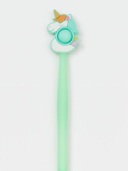 Ручка-прикол гелевая POP IT "Единорожка"