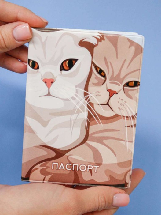 ОБЛОЖКА ДЛЯ ПАСПОРТА «Sweet pair», плотность 600 мкм 