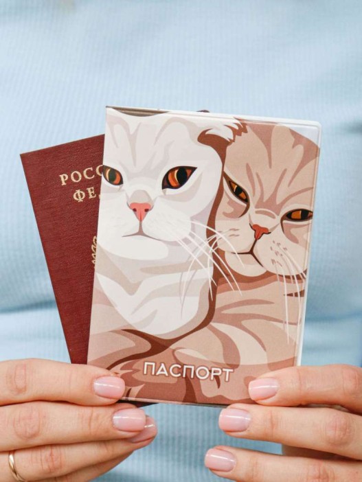 ОБЛОЖКА ДЛЯ ПАСПОРТА «Sweet pair», плотность 600 мкм 