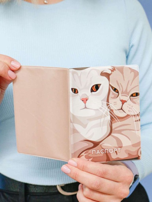ОБЛОЖКА ДЛЯ ПАСПОРТА «Sweet pair», плотность 600 мкм 