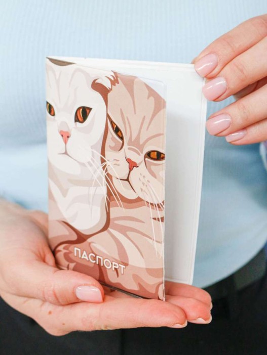 ОБЛОЖКА ДЛЯ ПАСПОРТА «Sweet pair», плотность 600 мкм 