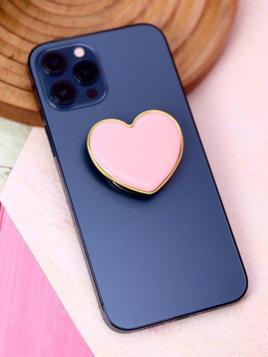 Попсокет &quot;Gold heart&quot;, pink 