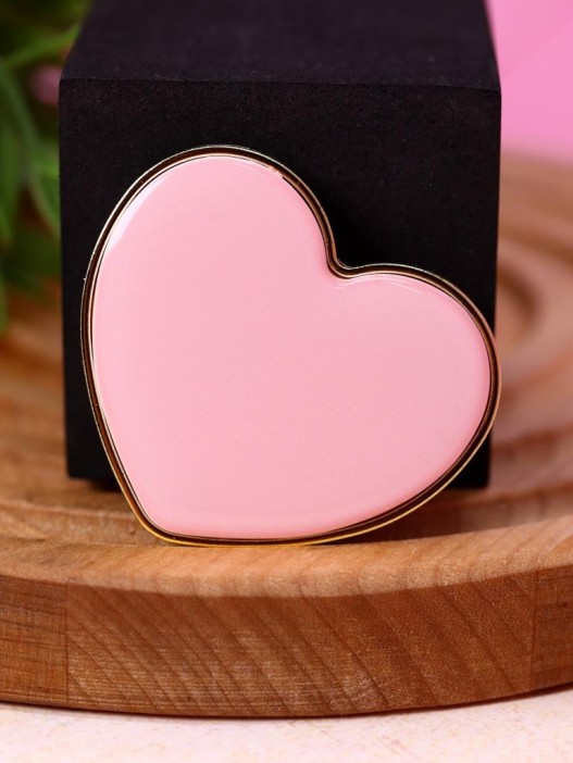 Попсокет &quot;Gold heart&quot;, pink 